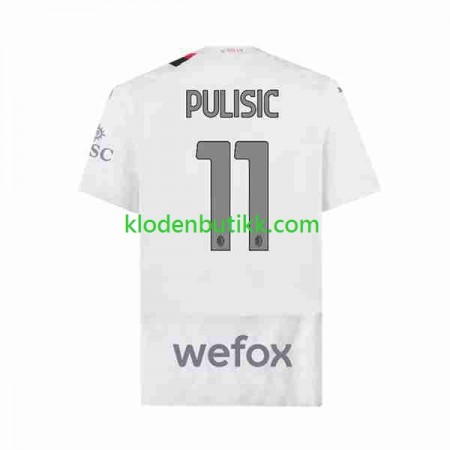 AC Milan Christian Pulisic 11 Borte Fotballdrakt 2023/24 Kortermet